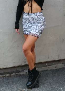 Bailey Rose Bottoms Ultimate Swirl Mini Skirt ★ Black & White 22 Bailey Rose Bottoms Ultimate Swirl Mini Skirt ★ Black & White