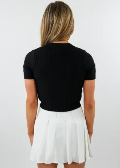 Tic Toc Tops High Class Short Sleeve Top ★ Black