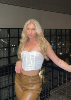 Tic Toc Tops Gonna Get This Corset Top ★ White