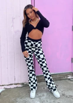 Bailey Rose Wild Side Pants ★ Checkered Bottoms