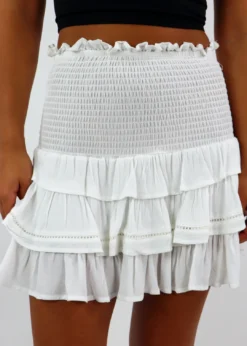 Vintage Havana Future Nostalgia Skirt ★ White Newness