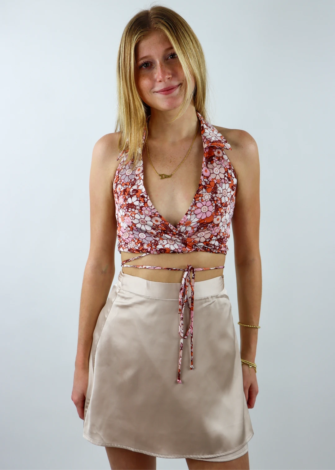 Cotton Candy Tops Just Another Girl Crop Top ★ Pink Floral 5 Cotton Candy Tops Just Another Girl Crop Top ★ Pink Floral