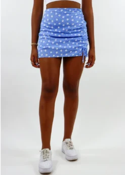 Le Lis Bottoms Be Your Girl Mini Skirt ★ Blue Floral
