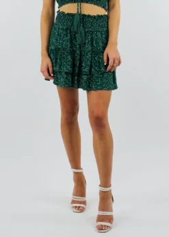 Kayla's Armoire Start Me Up Skirt ★ Emerald Bottoms