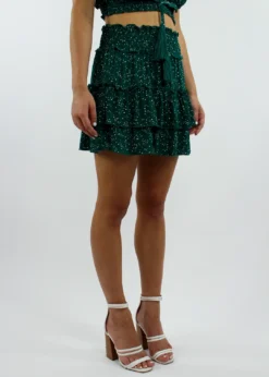 Kayla's Armoire Start Me Up Skirt ★ Emerald Bottoms