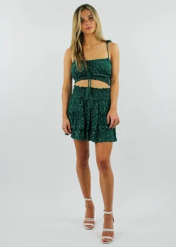 Kayla's Armoire Start Me Up Skirt ★ Emerald Bottoms