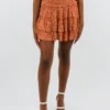 Kayla's Armoire Start Me Up Skirt ★ Burnt Orange Bottoms