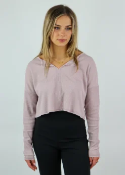 Mono B Wake Up Top ★ Dusty Pink Newness