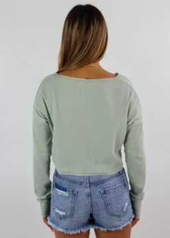 Mono B Newness Wake Up Top ★ Sage