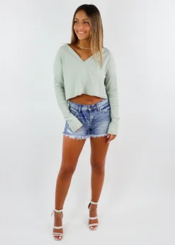 Mono B Newness Wake Up Top ★ Sage