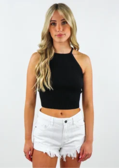 Le Lis Peekaboo Side Top ★ Black