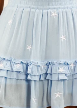 Rock N Rags Dancing In The Moonlight Skirt ★ Blue With White Stars