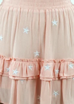 Rock N Rags Best Sellers Dancing In The Moonlight Skirt ★ Pink With White Stars