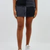 Blue Blush Love On Top Skirt ★ Black Denim Color Block Bottoms