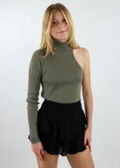 Le Lis Tops Wait 4 U Long Sleeve Top ★ Olive