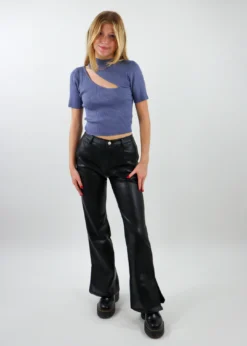 Bailey Rose Kissing Other People Top ★ Heather Navy Tops