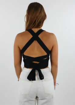 Le Lis Tops Back To You Tank ★ Black