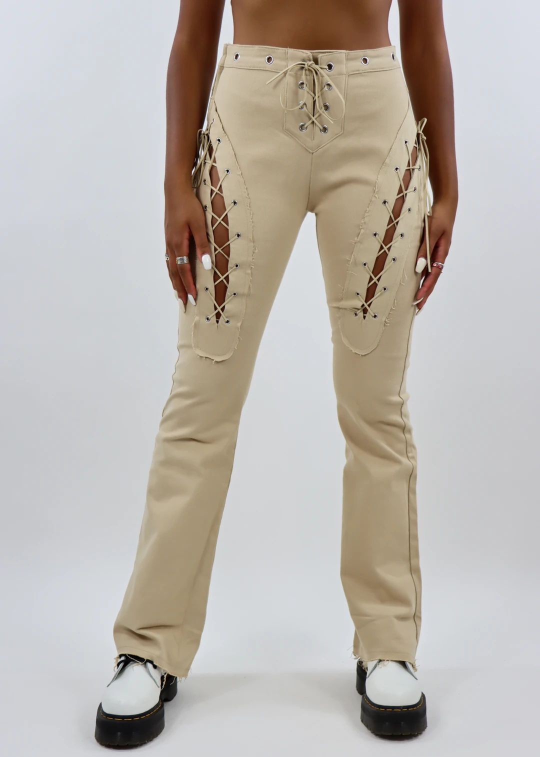 The Kript Make Me Feel Pants ★ Beige Bottoms 4 The Kript Make Me Feel Pants ★ Beige Bottoms