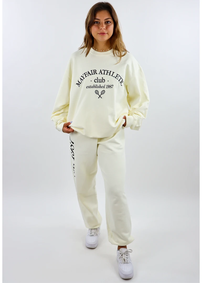 Mayfair Group Mayfair Athletic Club Sweatpants ★ Cream 6 Mayfair Group Mayfair Athletic Club Sweatpants ★ Cream
