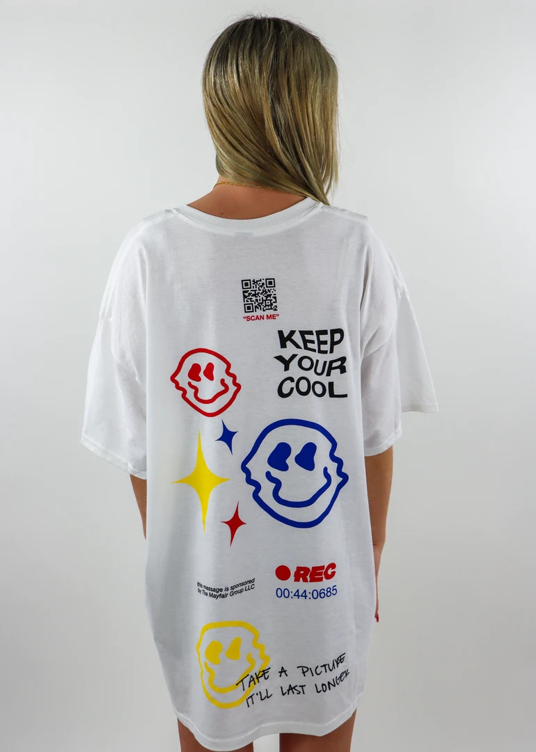 Mayfair Group Mayfair Smile You're On Camera Tee ★ One Size 3 Mayfair Group Mayfair Smile You're On Camera Tee ★ One Size