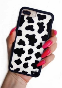 Wildflower Moo Moo IPhone Case ★ Black & White