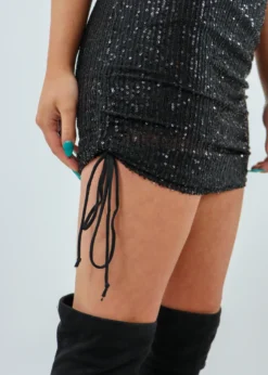 Motel Black Diamond Dress ★ Black Sequin Motel Rocks 10 Motel Black Diamond Dress ★ Black Sequin Motel Rocks