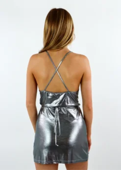 Motel The Valerie Dress ★ Silver Motel Rocks