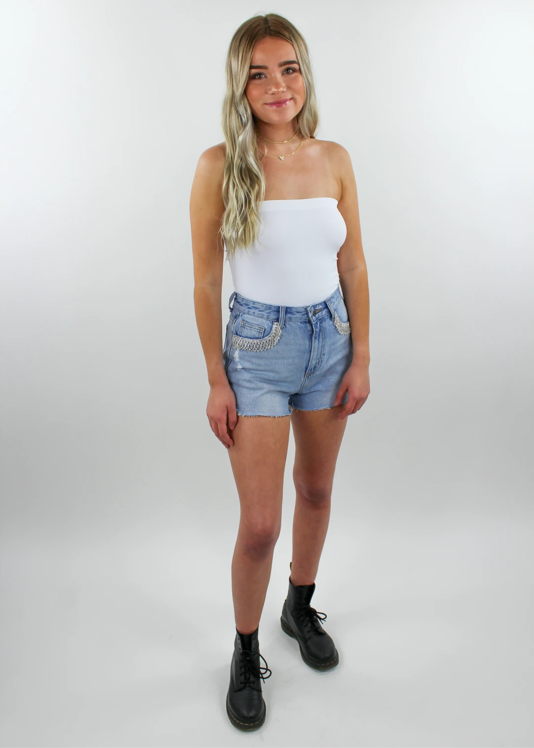 NIKIBIKI Seamless Tops Uptown Girl Tube Top ★ White 7 NIKIBIKI Seamless Tops Uptown Girl Tube Top ★ White