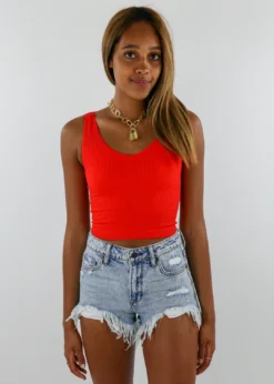 NIKIBIKI Tops Take The Plunge Full Length Top ★ Red