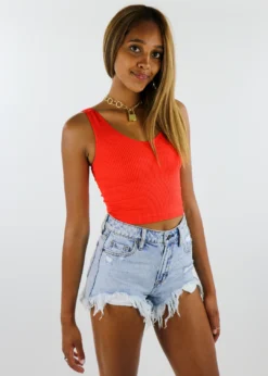 NIKIBIKI Tops Take The Plunge Full Length Top ★ Red