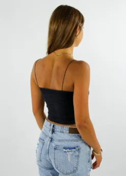 NIKIBIKI Best Sellers Dreamer Ribbed Tank ★ Black