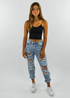 NIKIBIKI Best Sellers Dreamer Ribbed Tank ★ Black