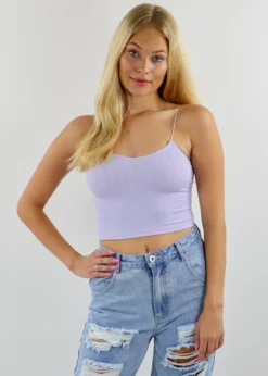 NIKIBIKI Tops Dreamer Ribbed Tank ★ Lavender