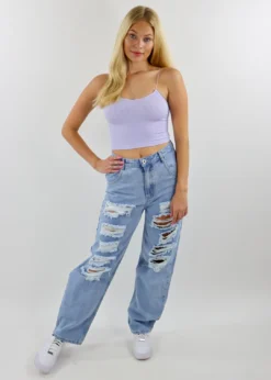 NIKIBIKI Tops Dreamer Ribbed Tank ★ Lavender