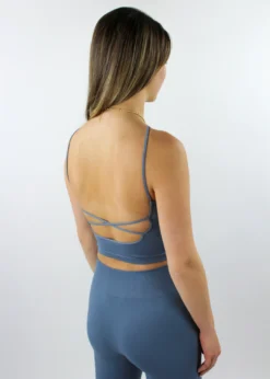 NIKIBIKI Work It Out Low Back Tank Top ★ Dusty Blue 11 NIKIBIKI Work It Out Low Back Tank Top ★ Dusty Blue