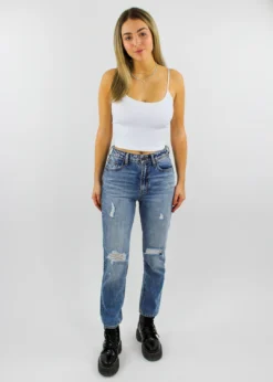 NIKIBIKI Work It Out Low Back Tank Top ★ White