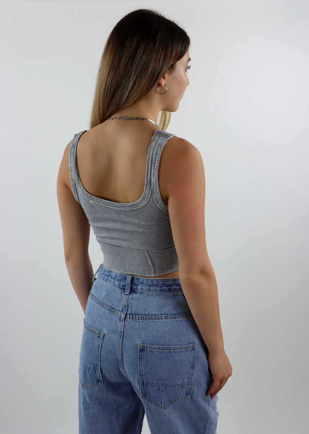 NIKIBIKI Spill The Tea Tank ★ Vintage Grey Back In Stock 6 NIKIBIKI Spill The Tea Tank ★ Vintage Grey Back In Stock
