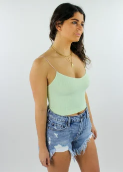 NIKIBIKI Dreamer Waffle Tank ★ Mint Tops 9 NIKIBIKI Dreamer Waffle Tank ★ Mint Tops