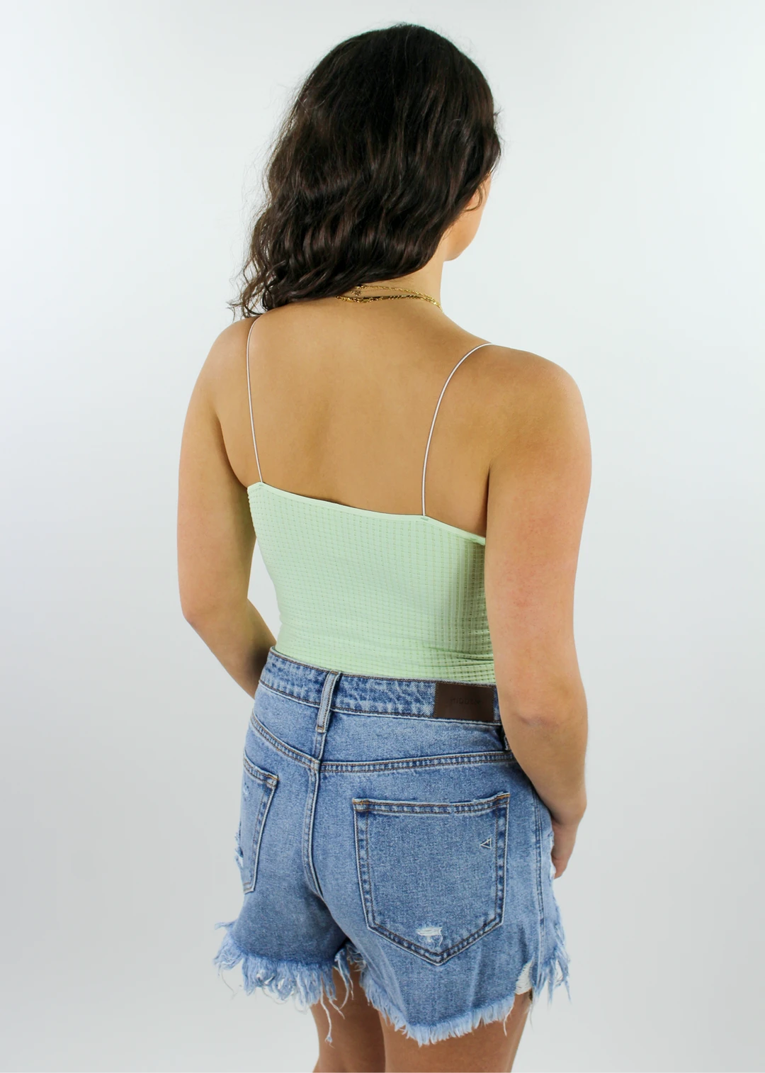 NIKIBIKI Dreamer Waffle Tank ★ Mint Tops 6 NIKIBIKI Dreamer Waffle Tank ★ Mint Tops