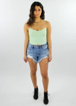 NIKIBIKI Dreamer Waffle Tank ★ Mint Tops 11 NIKIBIKI Dreamer Waffle Tank ★ Mint Tops