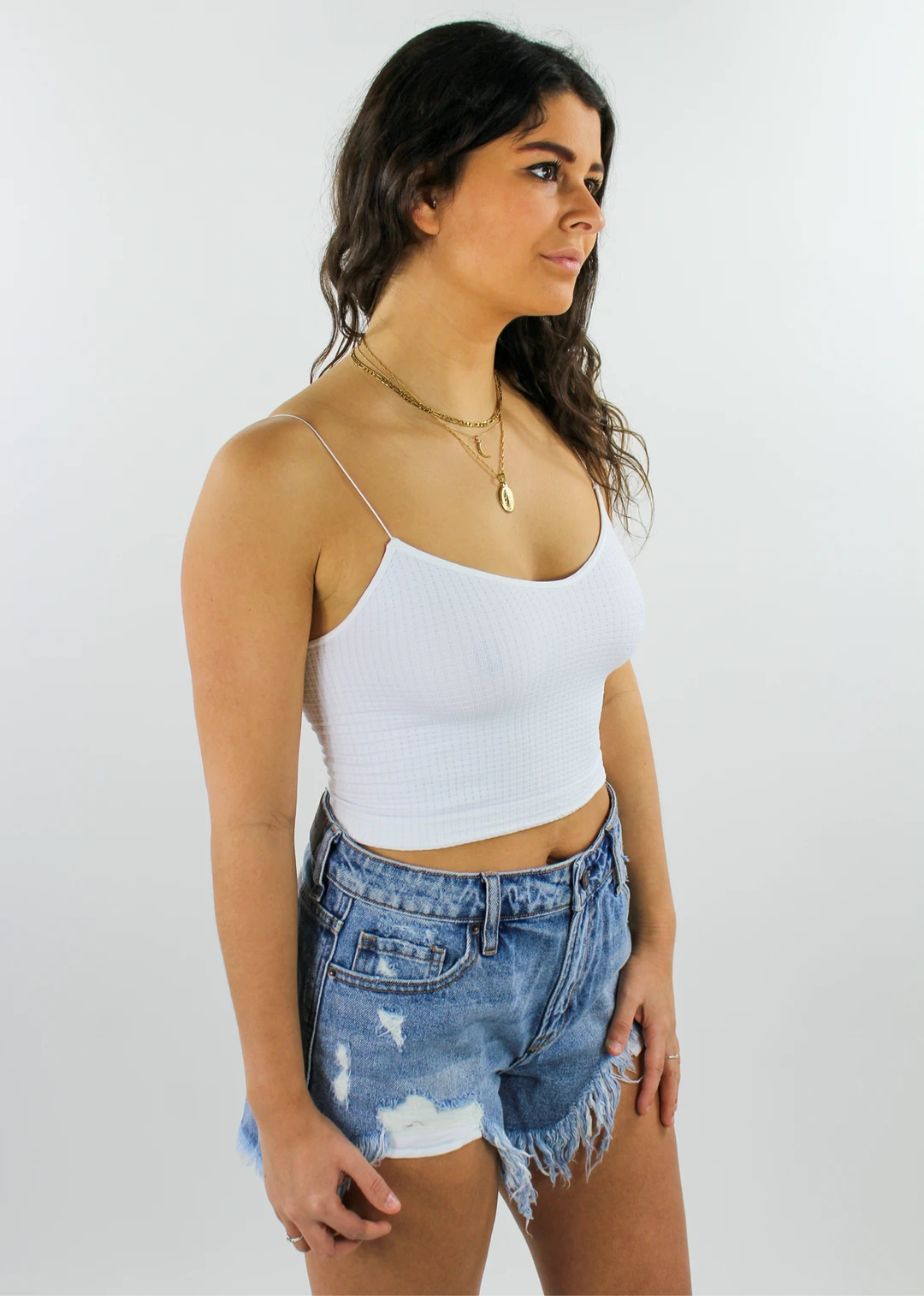 NIKIBIKI Best Sellers Dreamer Waffle Tank ★ White 5 NIKIBIKI Best Sellers Dreamer Waffle Tank ★ White