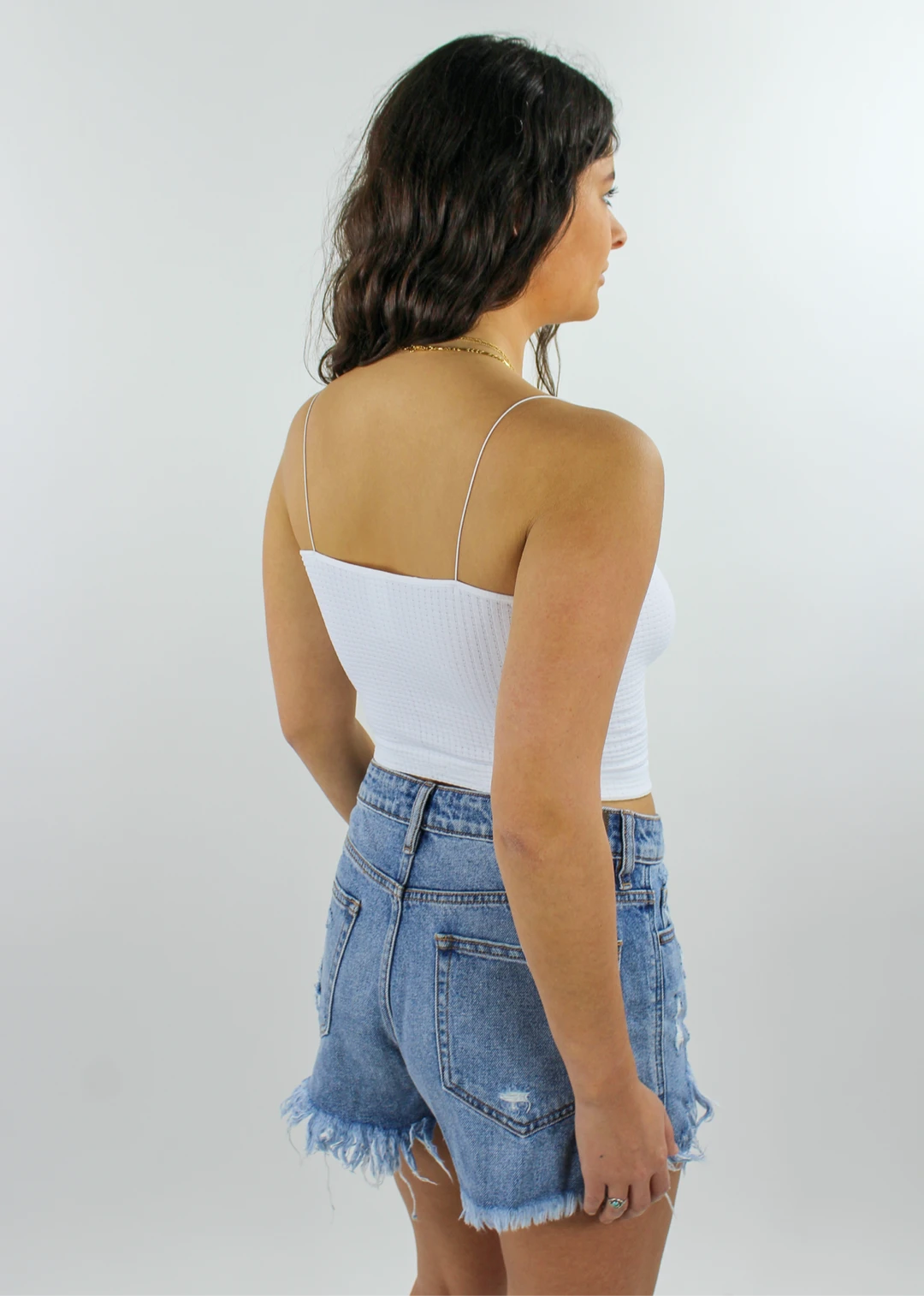 NIKIBIKI Best Sellers Dreamer Waffle Tank ★ White 6 NIKIBIKI Best Sellers Dreamer Waffle Tank ★ White