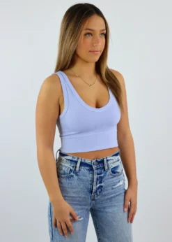 NIKIBIKI Newness Spill The Tea Plunge Tank ★ Ice Blue