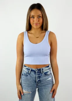 NIKIBIKI Newness Spill The Tea Plunge Tank ★ Ice Blue