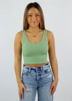 NIKIBIKI Spill The Tea Plunge Tank ★ Sage Newness 12 NIKIBIKI Spill The Tea Plunge Tank ★ Sage Newness