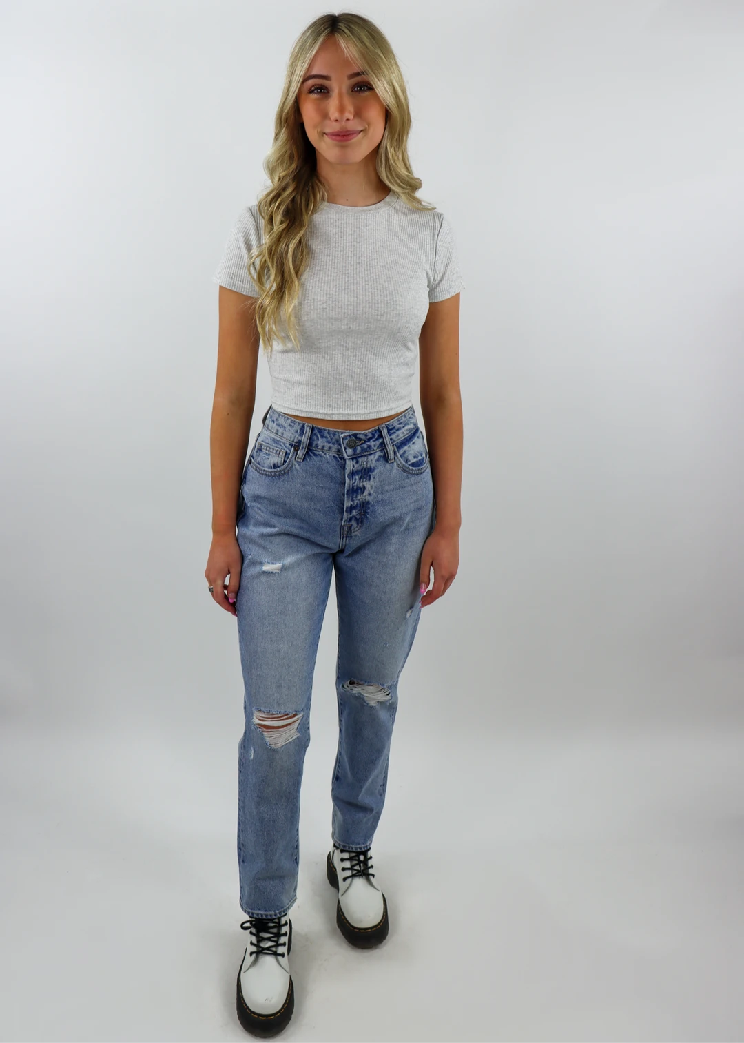 NIA Tops One Love Top ★ Heather Grey 6 NIA Tops One Love Top ★ Heather Grey