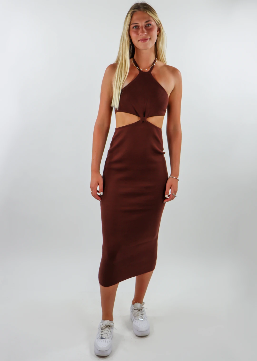 Pepper Mayo Pretty Girl Midi Dress ★ Brown 6 Pepper Mayo Pretty Girl Midi Dress ★ Brown