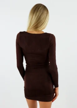Pepper Mayo Way To Go Dress ★ Brown Dresses