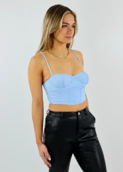 Tic Toc Party Girl Top ★ Baby Blue Best Sellers