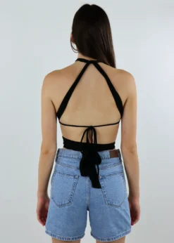 Pepper Mayo Tops Burning Up Halter Top ★ Black 22 Pepper Mayo Tops Burning Up Halter Top ★ Black